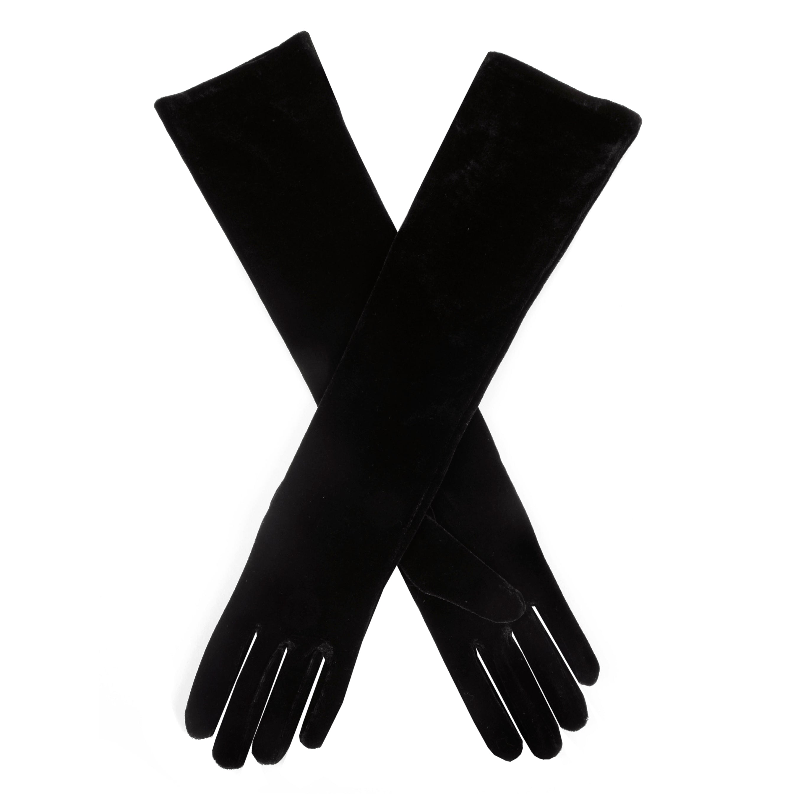 Women's Long Velvet Evening Gloves Dents