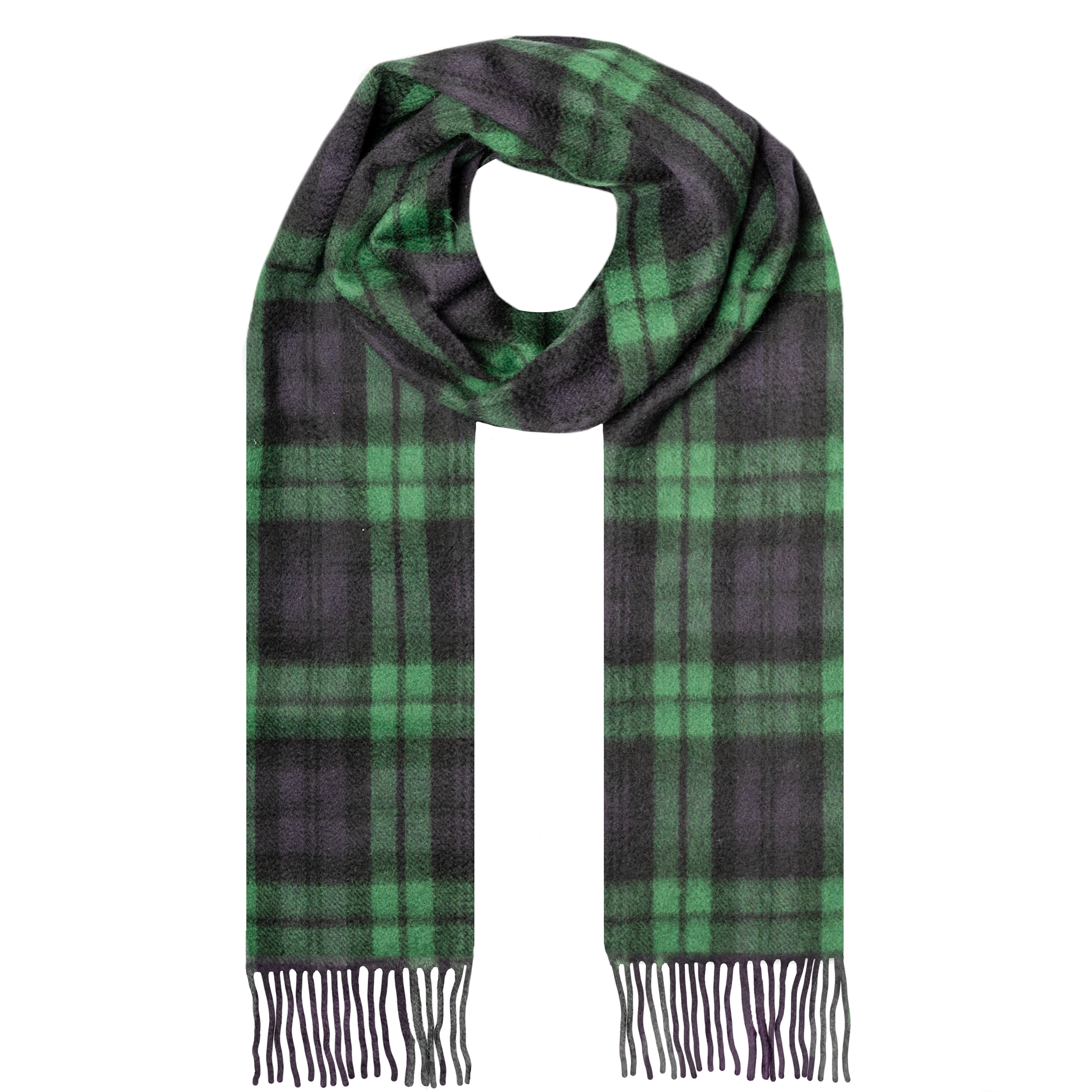 Heritage Tartan Check Cashmere Scarf with Tassels | Dents