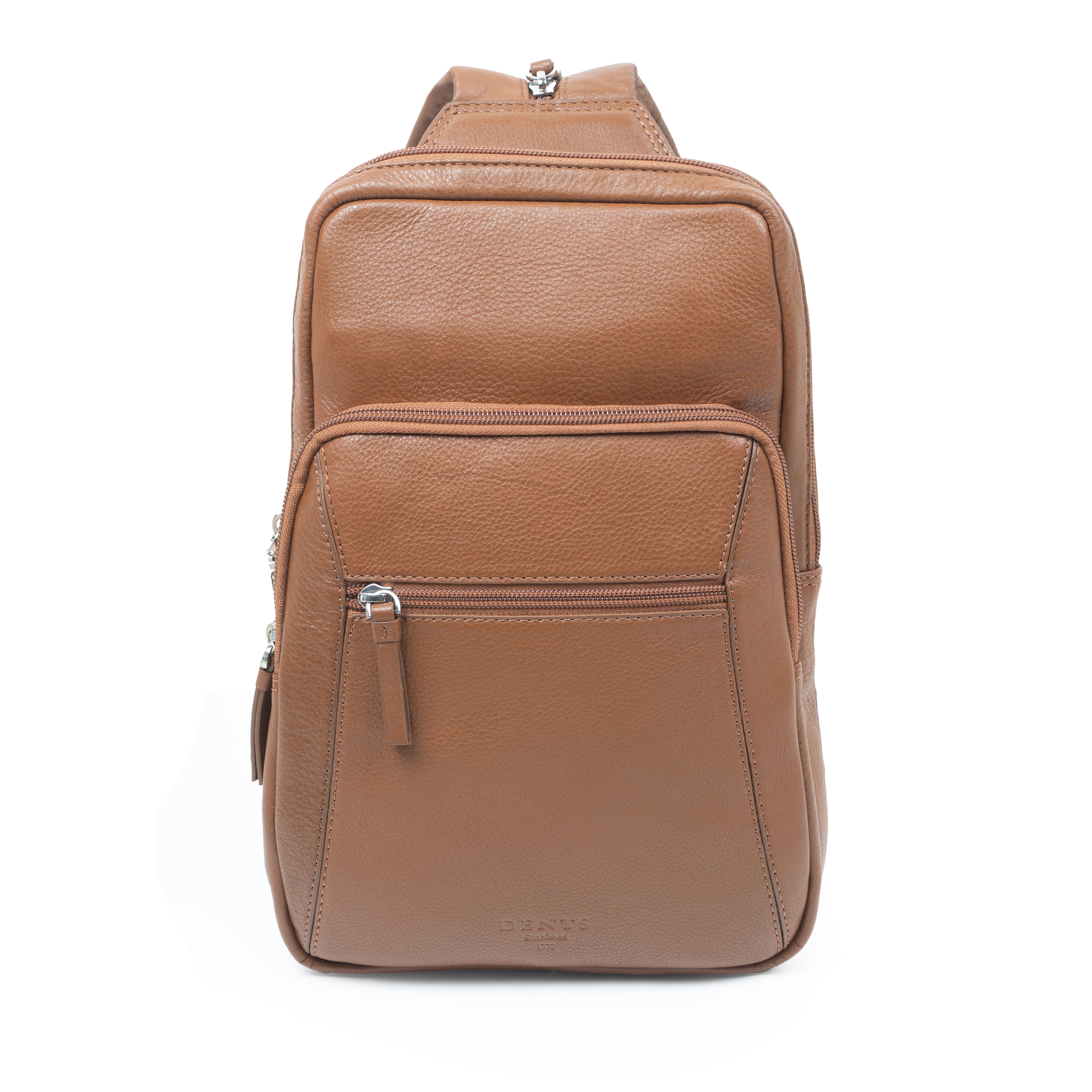 Men's Small Pebble Grain Leather Backpack