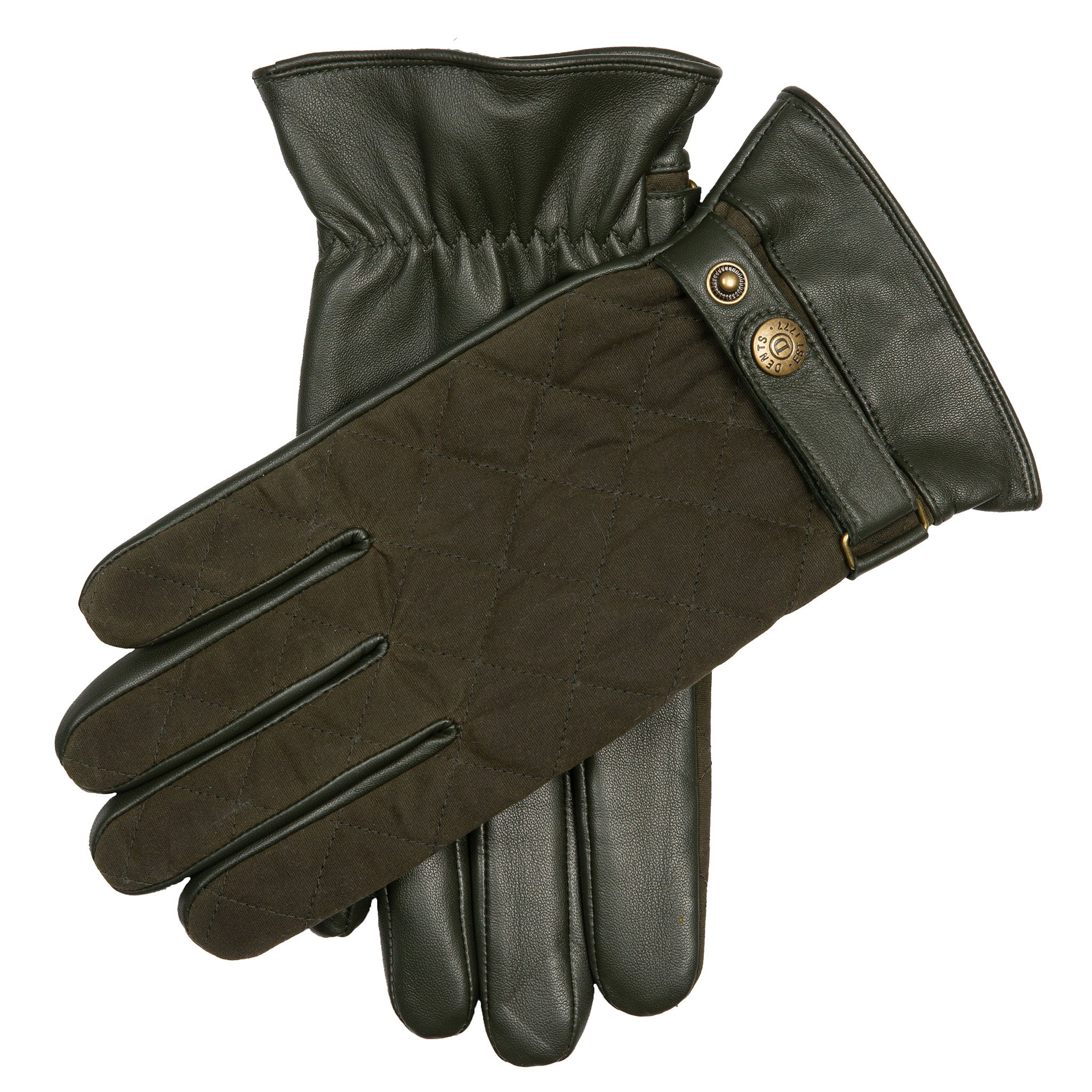Herren Touchscreen Wasserfeste Lederhandschuhe mit gewachster Baumwolle