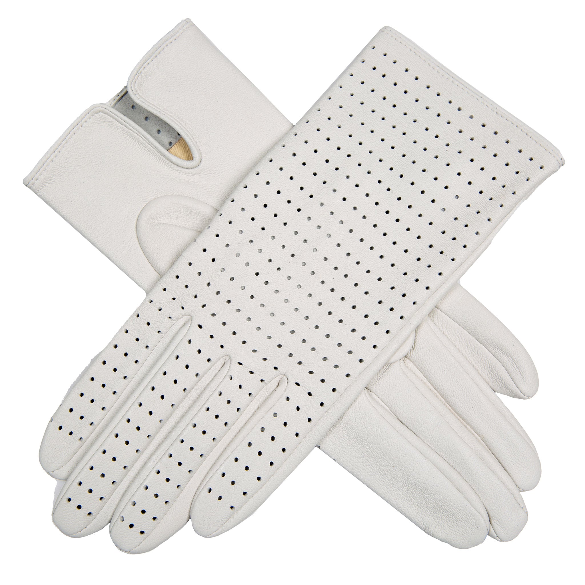 sandro handschuhe Perforierte Lederhandschuhe für Damen