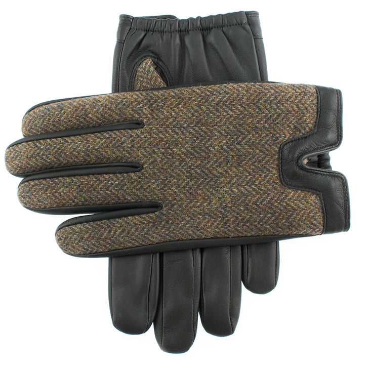 handschuhe tweed Merevale | Herren Abraham Moon Tweed- und Lederhandschuhe