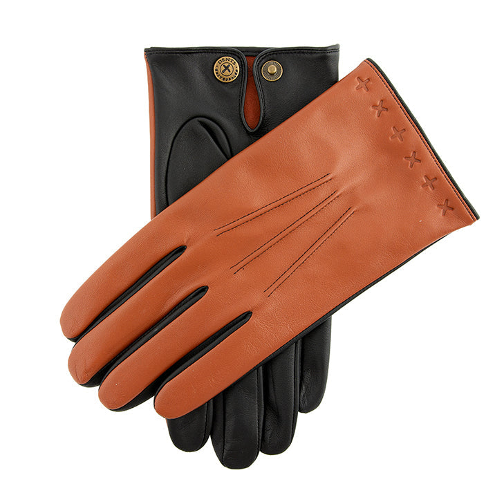 Land | Der Anzug Racer x Dents Handschuhe aus Leder mit Touchscreen-Prägung