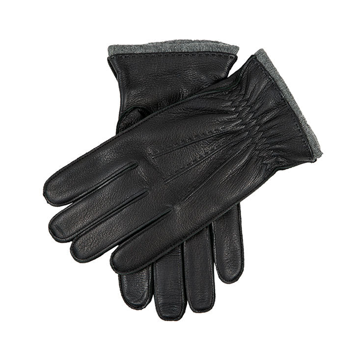 handschuhe leder herren gefüttert Herrenhandschuhe aus Hirschleder mit Kaschmirfutter und Manschetten