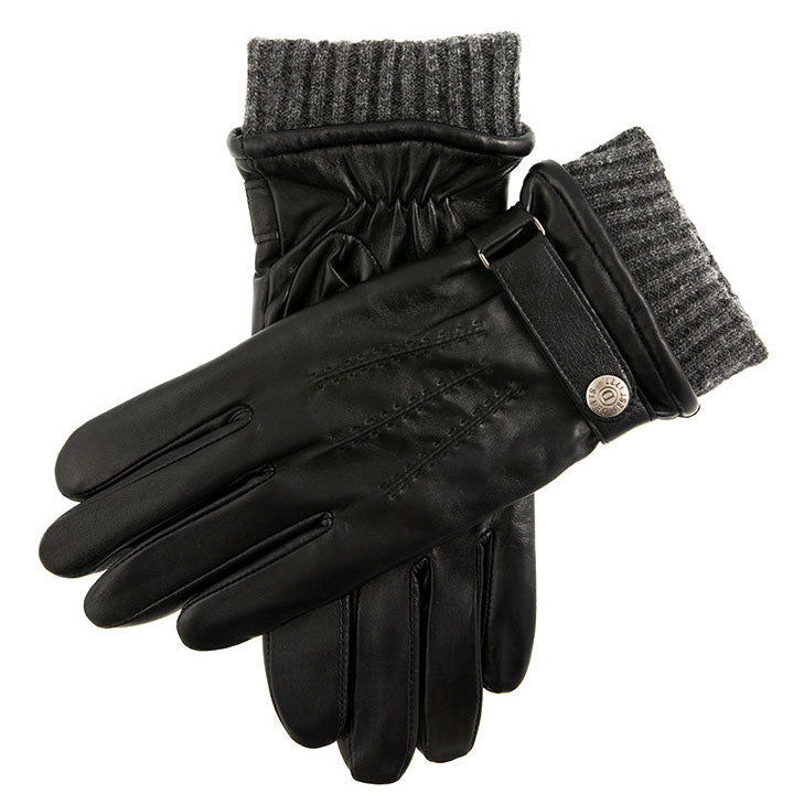Westbury | Men's Warm Lined Touchscreen Leder Shorter Finger Handschuhe