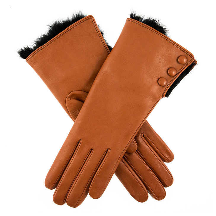 sophie handschuh Sophie | Lederhandschuhe für Damen mit Pelzmanschetten