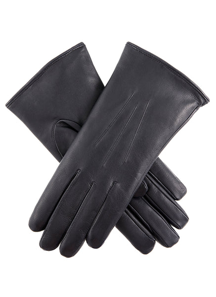 Women's Heritage Three-Point Fur-Lined Leather Gloves