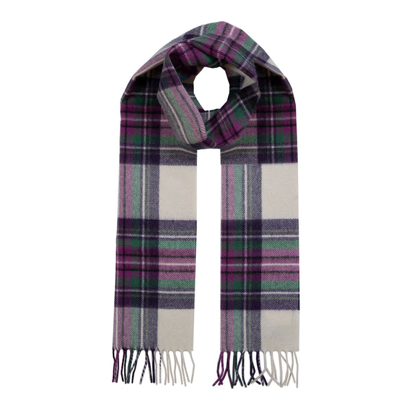 Heritage Plaid Check Cashmere Scarf with Tassels and Gift Box