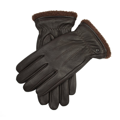 Wasserabweisende Touchscreen-Wildlederhandschuhe für Herren