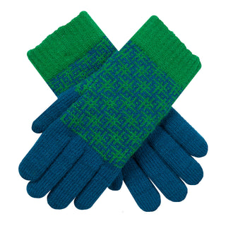 Women’s Jacquard Knitted Gloves with Hash Symbol Pattern