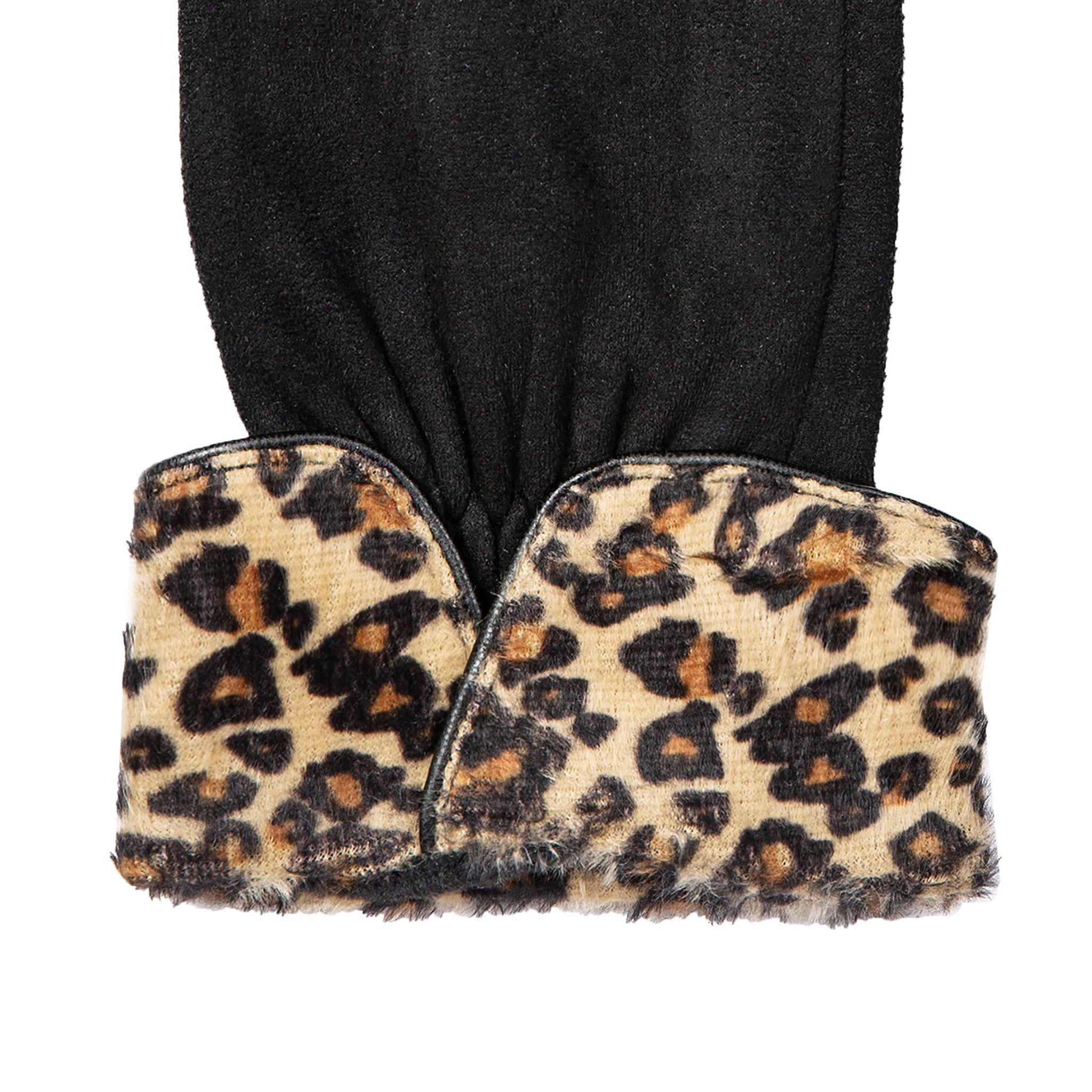 Mud Pie Damen Handschuhe Leopard – Bestickte Initialen & Touchscreen-fähig