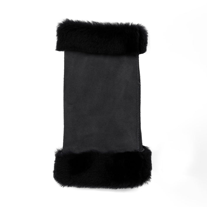 fingerlose handschuhe fell Fingerlose Lammfell-Fäustlinge für Damen