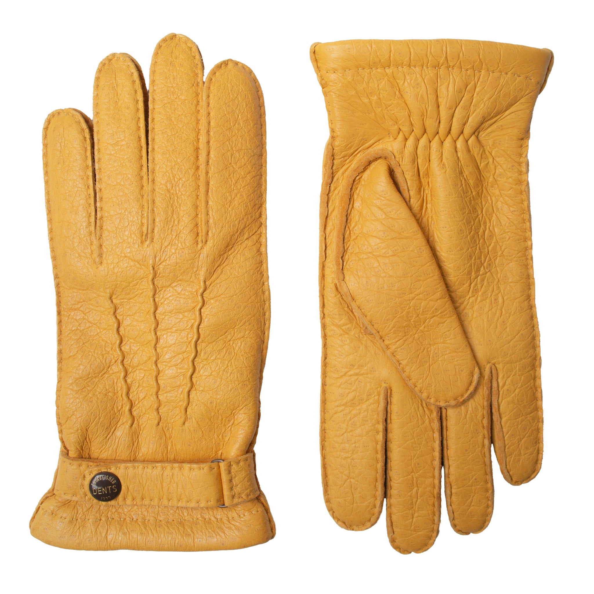gefütterte handschuhe nähen Herren Heritage handgenähte Dreipunkt-Vicuña-gefütterte Peccary-Lederh