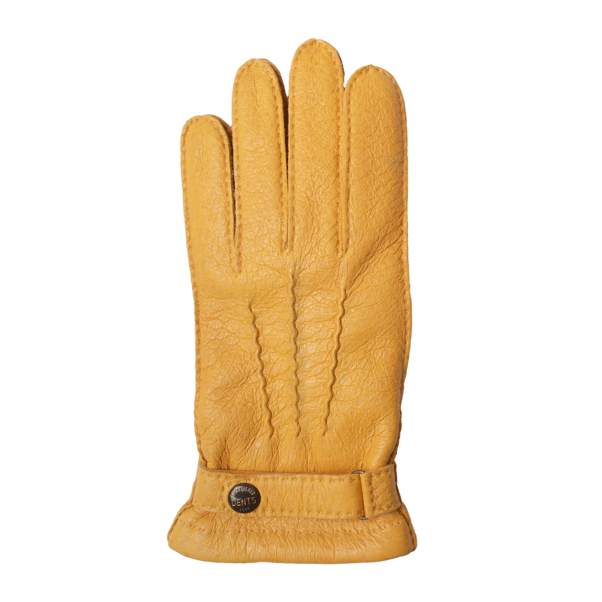 Herren Heritage handgenähte Dreipunkt-Vicuña-gefütterte Peccary-Lederh