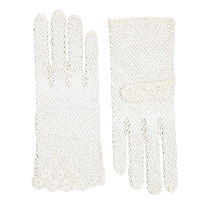 Häkelhandschuhe aus Baumwolle für Damen