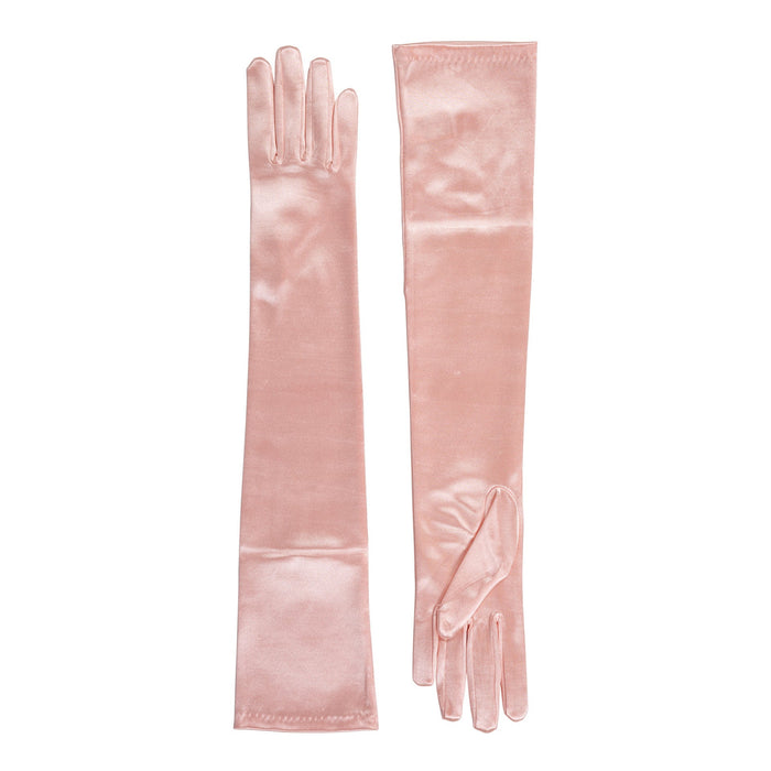 handschuhe abendgarderobe Lange Satin-Abendhandschuhe für Damen