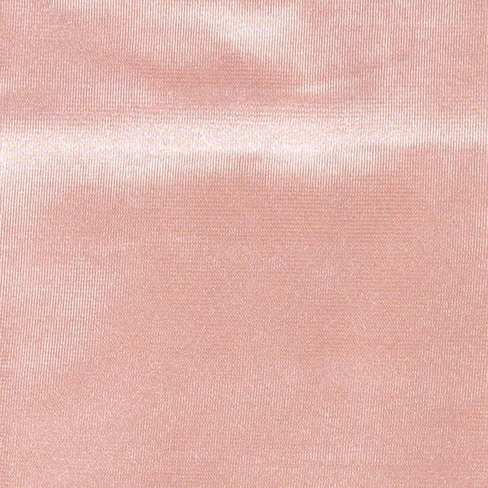 Women's long above-elbow satin gloves in pink -  close up of the fabric