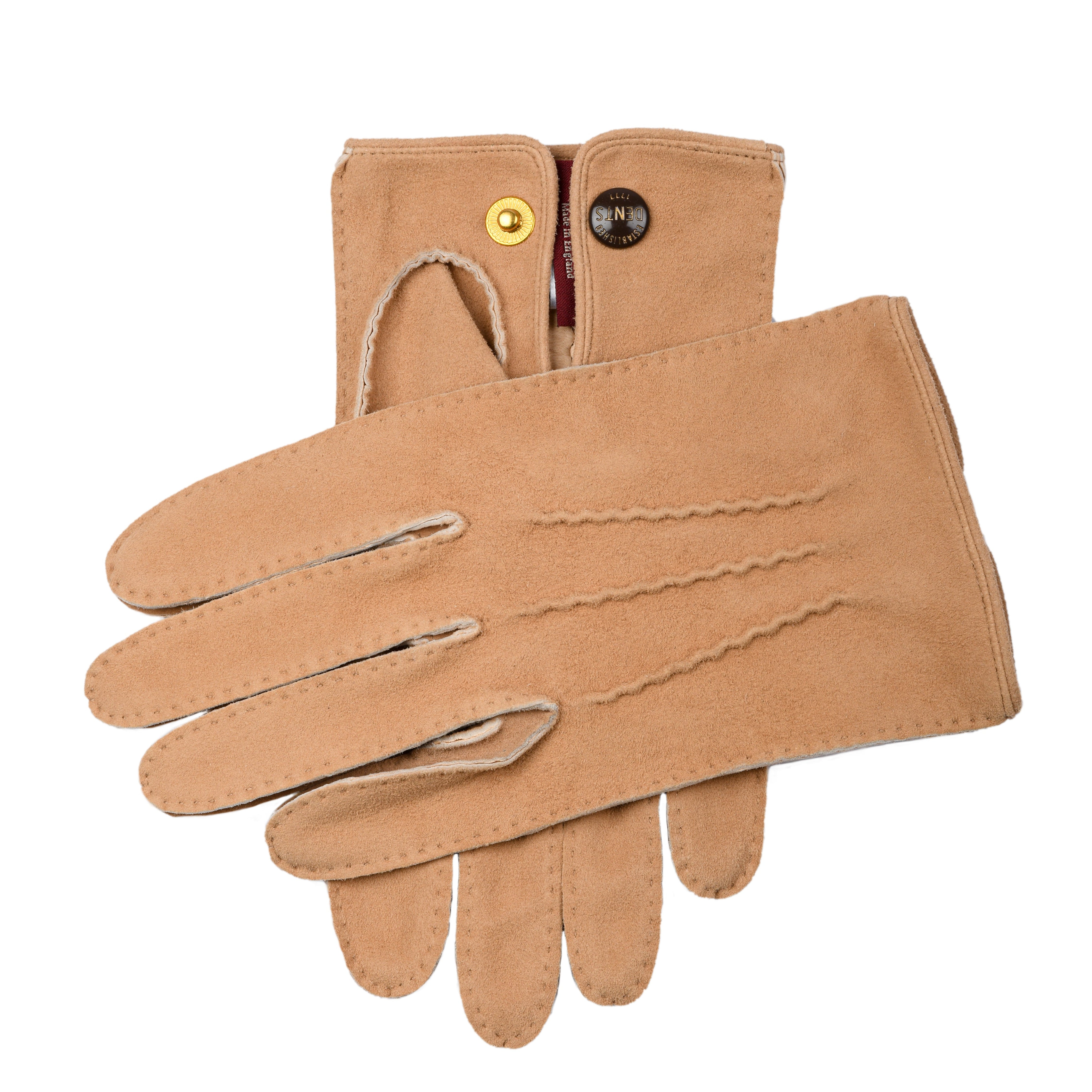 Clifton | Herren Handsewn Unlined Peccary Lederhandschuhe