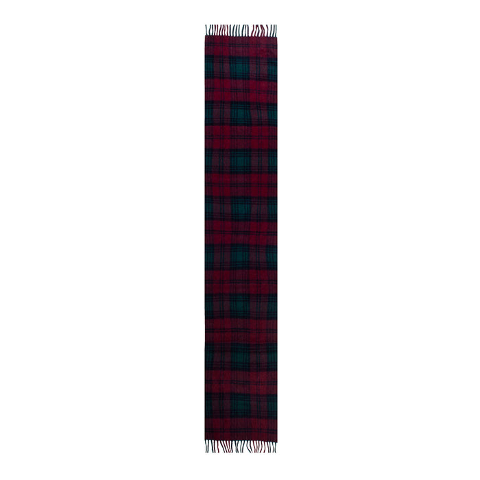 Men's Heritage Tartan Check Cashmere Scarf with Tassels in Lindsay Length