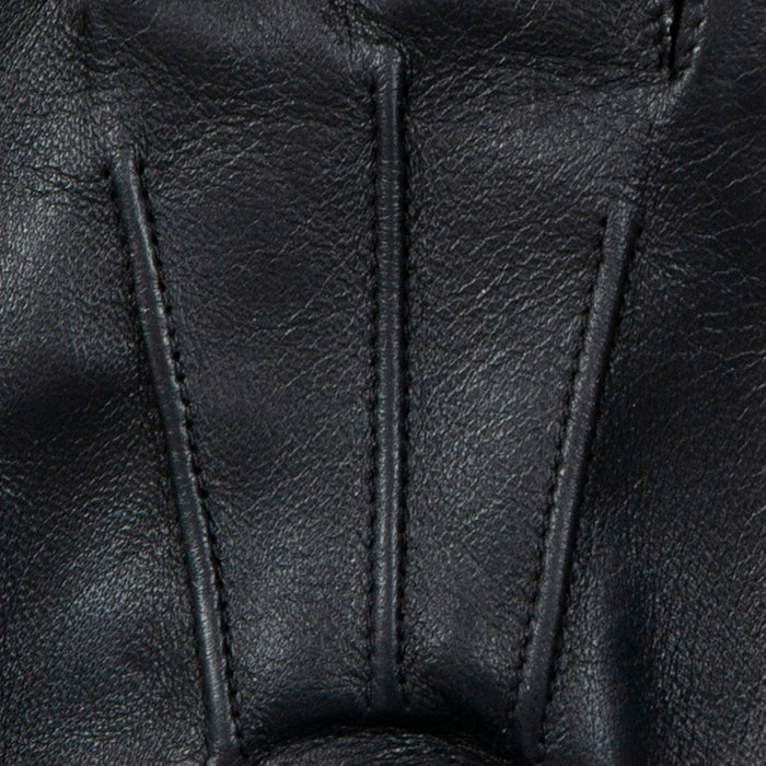 Men's leather watch gloves in black three points