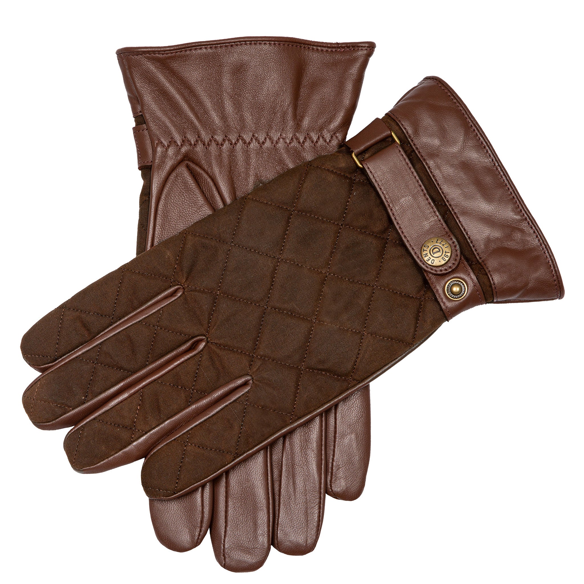 handschuhe dents Herren Touchscreen Wasserfeste Lederhandschuhe mit gewachster Baumwolle