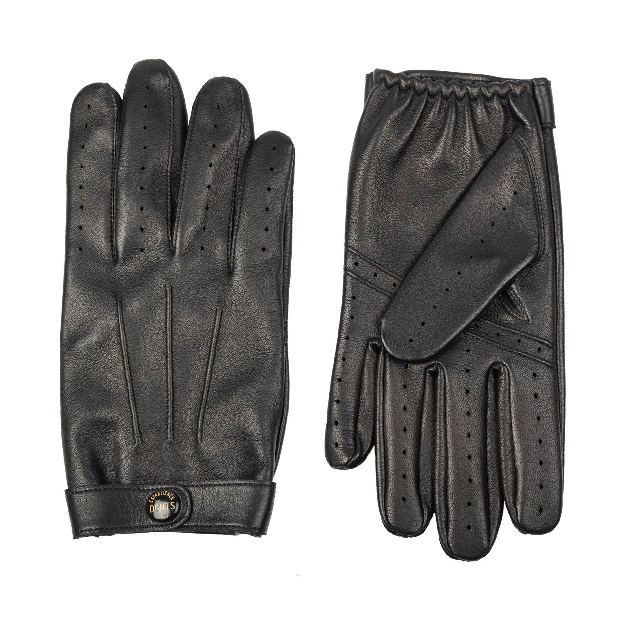 Men's Heritage Water-Resistant Three-Point Leather Driving Gloves