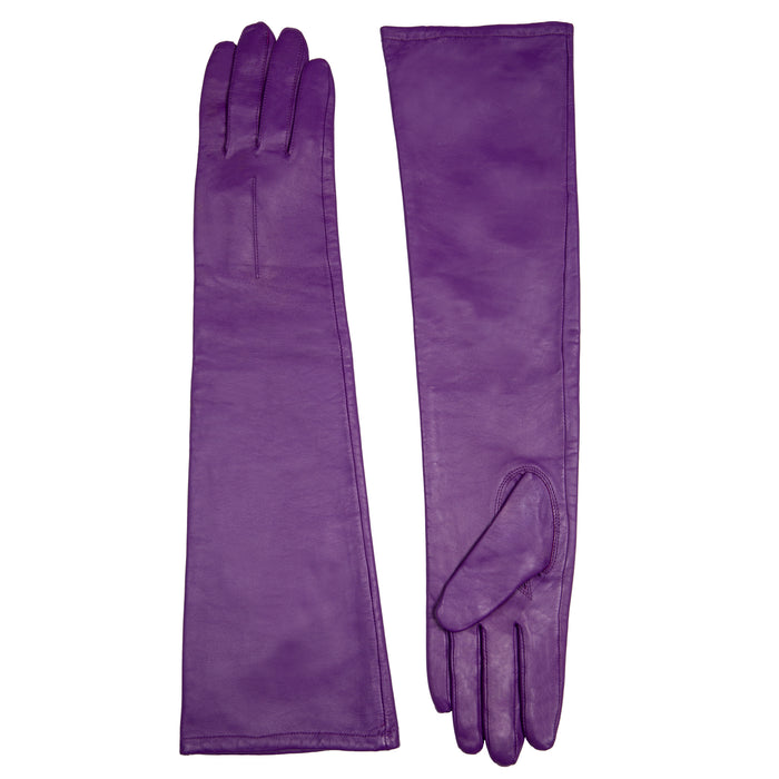 handschuhe leder lang Mein | Frauen Single Point Lange Lederhandschuhe