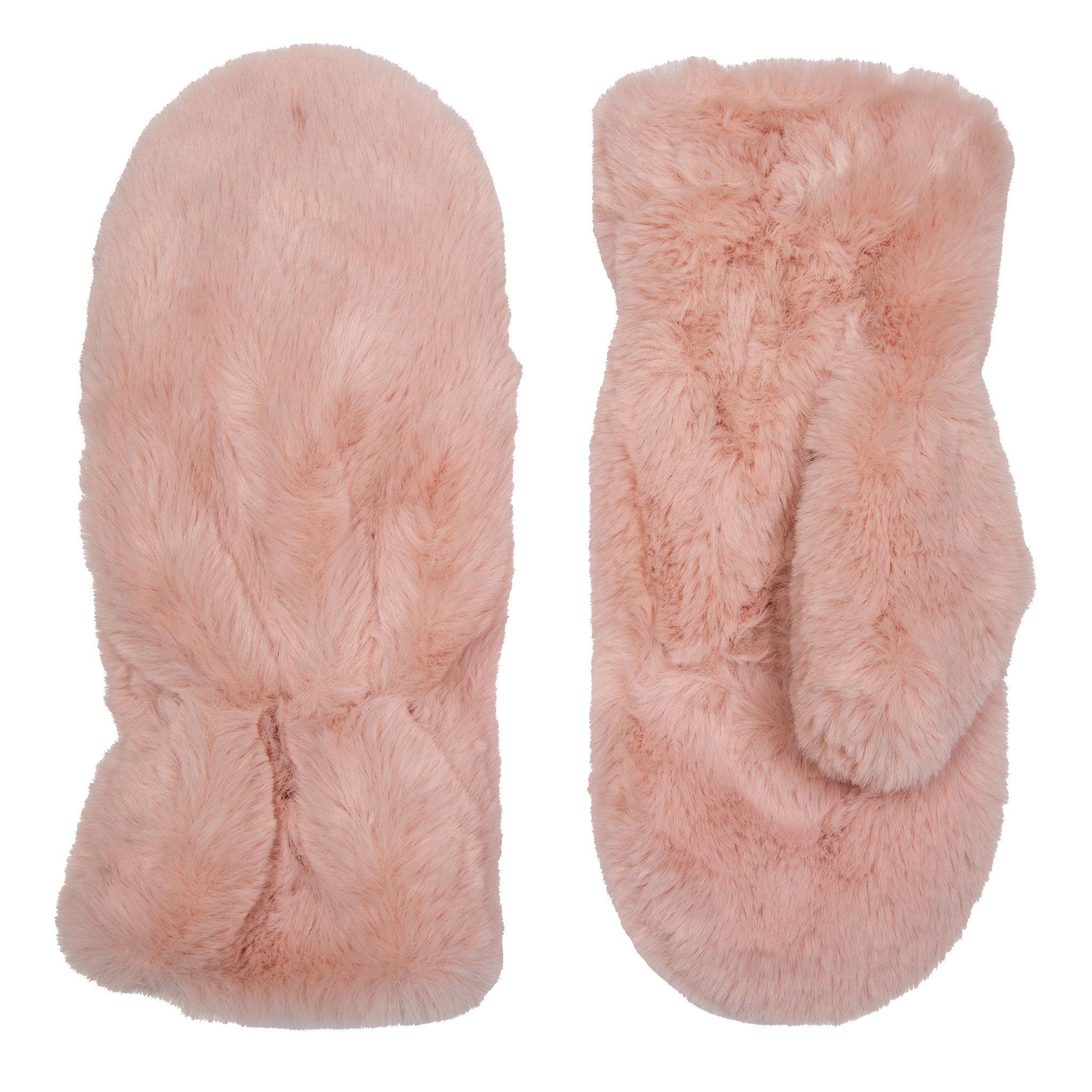 Womens faux fur mittens hotsell