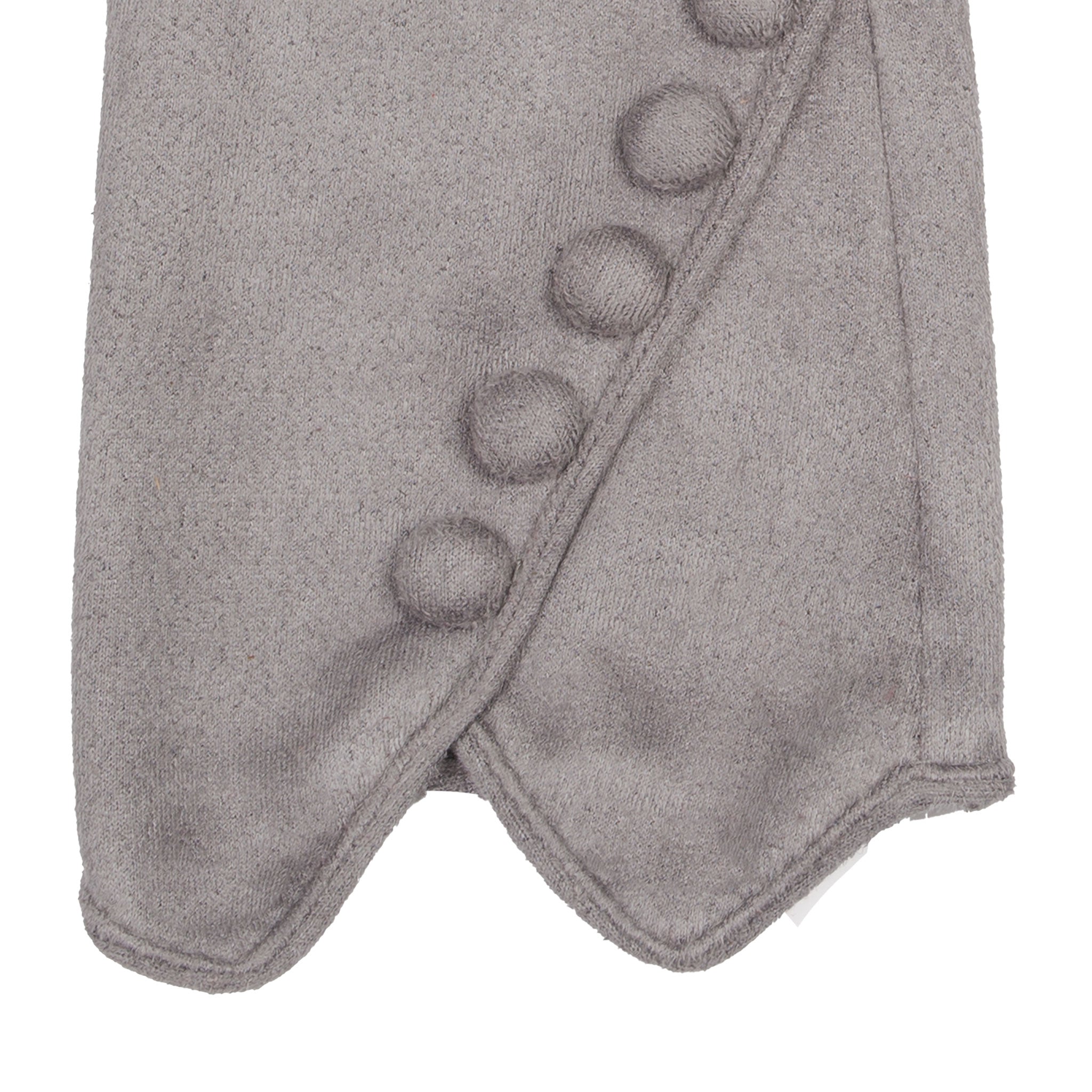 handschuhe damen stoff Damen Handschuhe aus Kunstwildleder mit Knöpfen