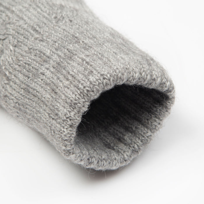 fingerlose handschuhe silber Damen fingerlose Kabelstrickhandschuhe