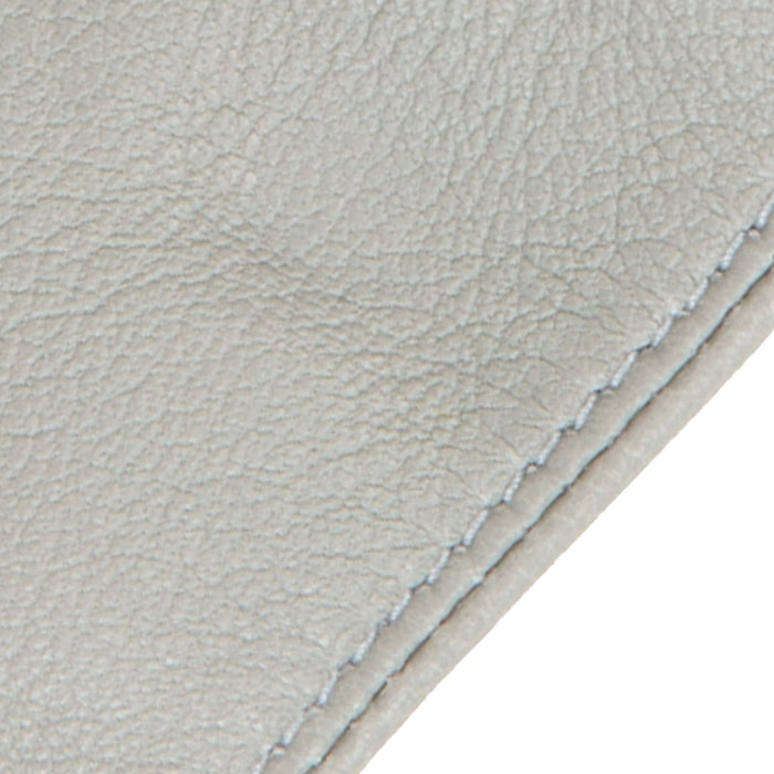 Women's Fingerless Leather Driving Gloves in Dove Grey closeup