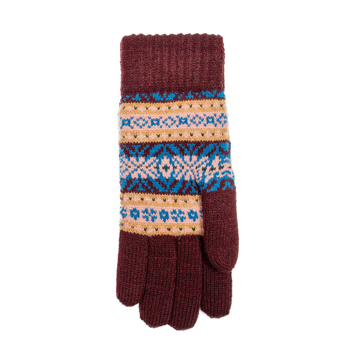 fair isle handschuhe stricken Damen Jacquard Strickhandschuhe Color Name:5 SPD/BLK Land of Illusion starring snijwerende