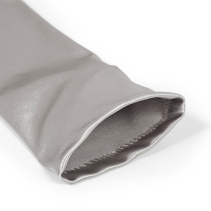 handschuhe silber lang Lange Satin-Abendhandschuhe für Damen