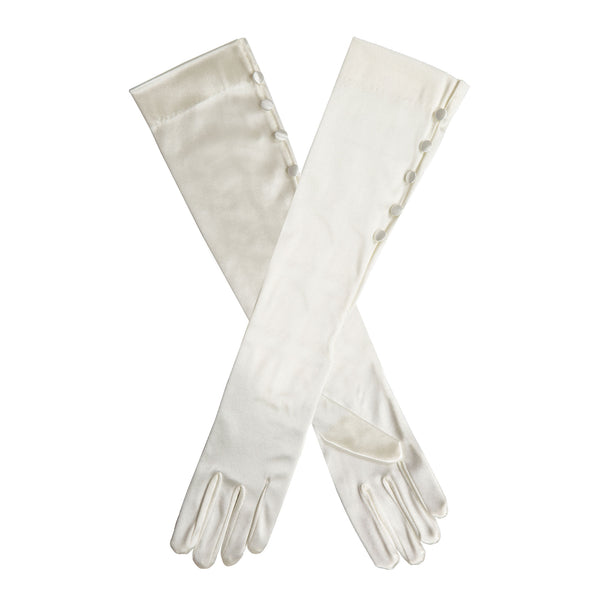 gynäkologie handschuhe lang Lange Satin-Handschuhe für Damen mit Knöpfen Size:8 UK | 42 EU Haustieranhänger Bluebird online kaufen 22mm