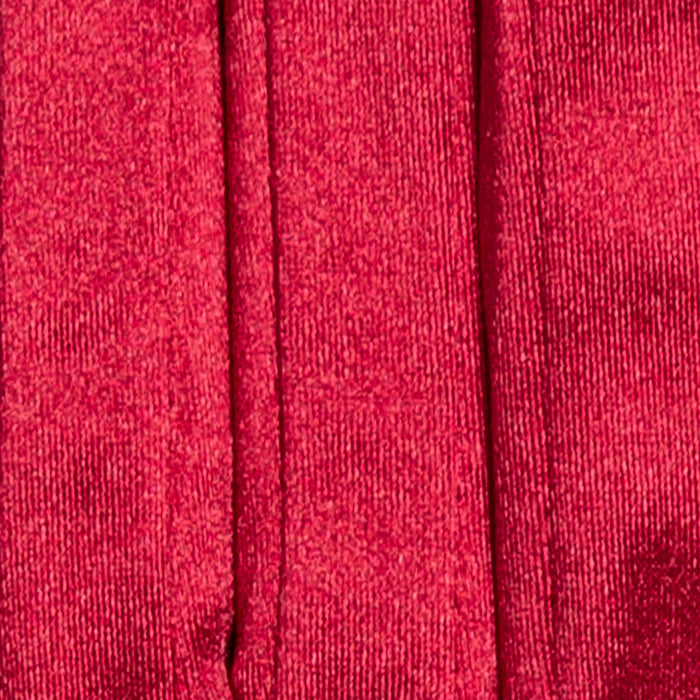 Women's long opera satin gloves in berry - stitching
