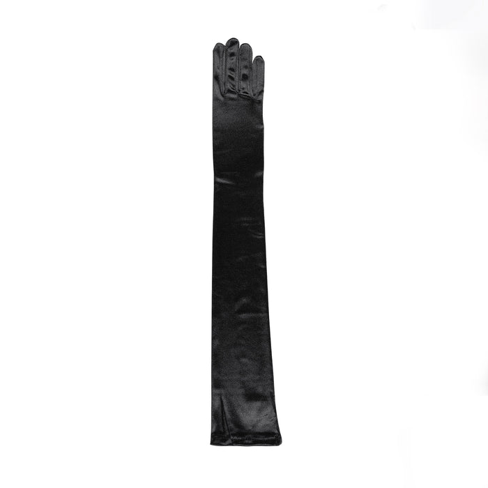 satin handschuhe lang schwarz Damen Lange Vollständige Satin Abendhandschuhe