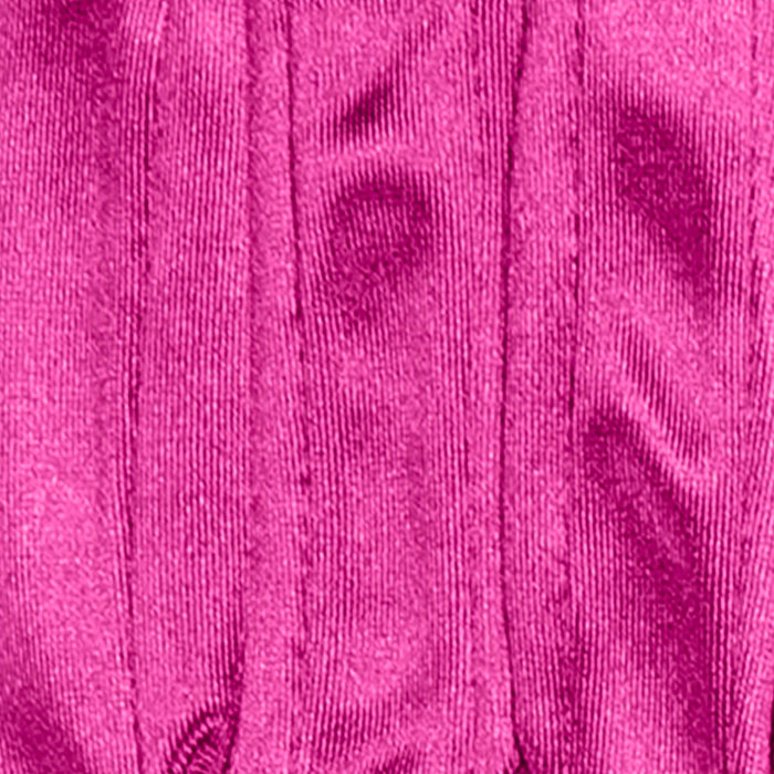 Women's long opera satin gloves in fuchsia - stitching in between the fingers