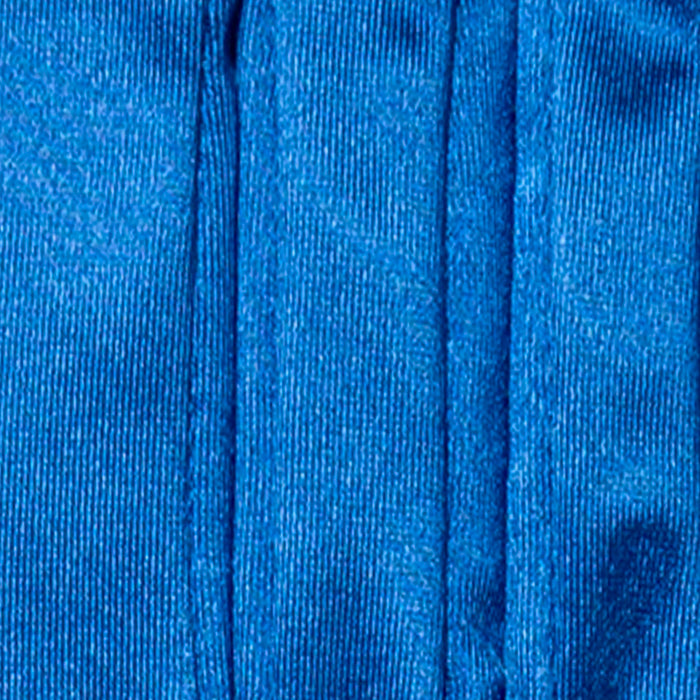 Women's long opera satin gloves in teal stitching in between fingers