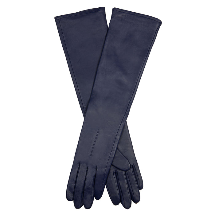 handschuhe damen leder blau Mein | Frauen Single Point Lange Lederhandschuhe