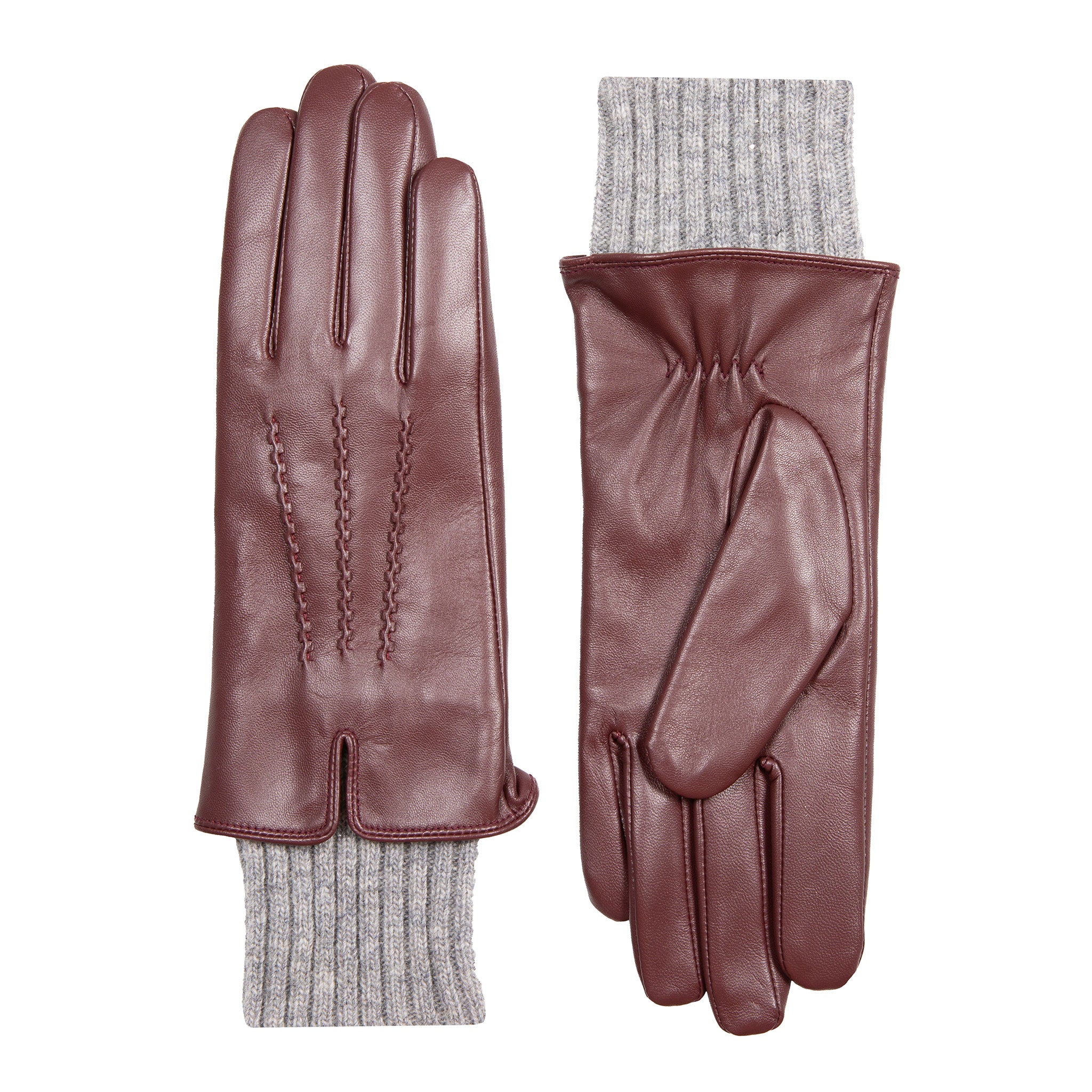 小物 DENTS DEAR LEATHER GLOVES BROWN 8 1/2 Windsor | Men's Fur Lined Deerskin Leather Gloves | Dents