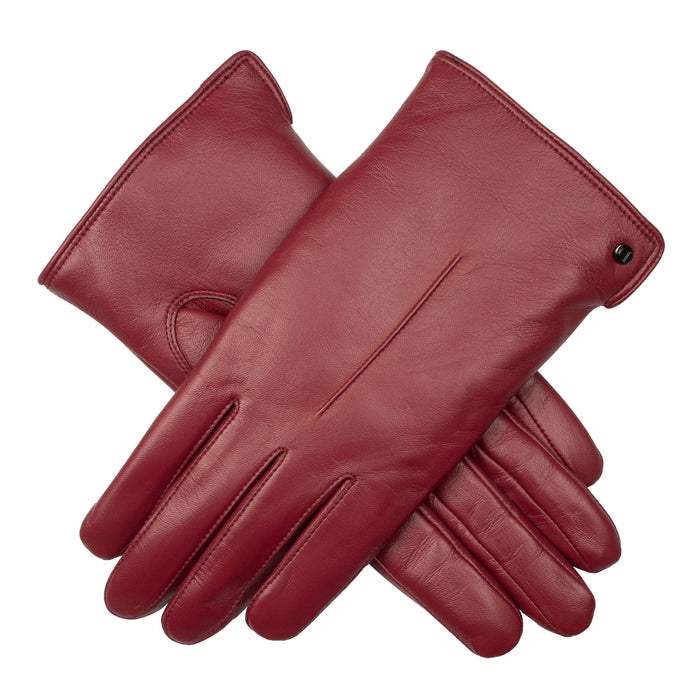 handschuhe handy bedienen damen Damen Touchscreen Einpunkt Futter Lederhandschuhe