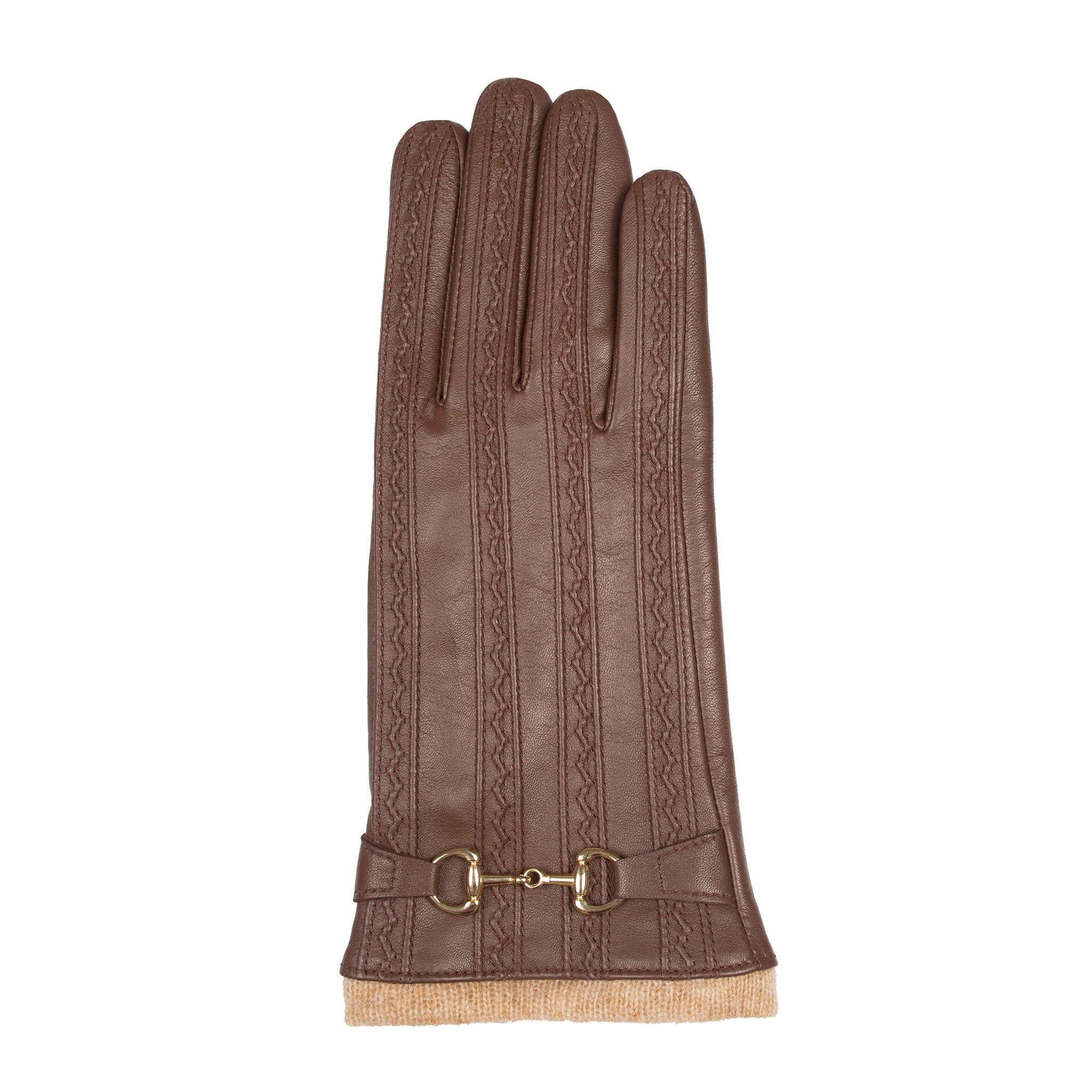 touchscreen handschuhe damen leder Damen Touchscreen Wasserabweisende Lederhandschuhe mit Wollfutter und Ziernähten