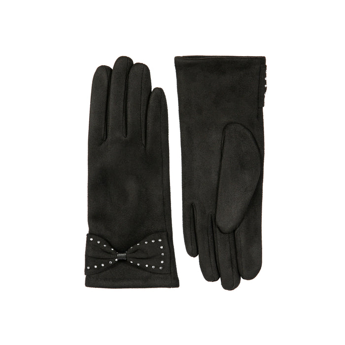 handschuhe handy tauglich Touchscreen-Handschuhe für Damen mit Veloursfutter und Wildlederimitat