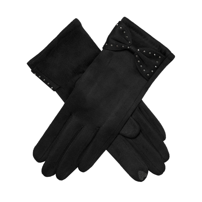 handschuhe handy tauglich Touchscreen-Handschuhe für Damen mit Veloursfutter und Wildlederimitat