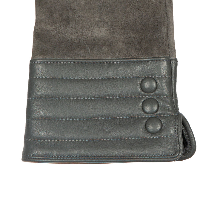 wildleder handschuhe grau Damen Touchscreen Wasserabweisende Gefütterte Wildlederhandschuhe mit