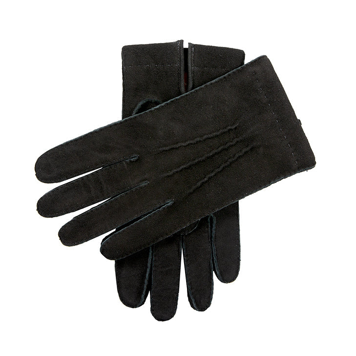 handschuhe herren leder gefüttert Herren-Handgenähte Buckskin-Lederhandschuhe mit Kaschmirfutter