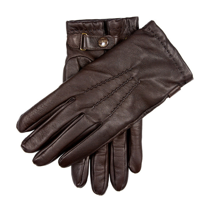 Heritage Dreipunkt-Handschuhe aus mit Kaschmir gefüttertem Leder für H