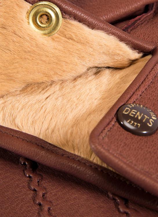 Windsor | Men's Fur Lined Deerskin Leather Gloves | Dents