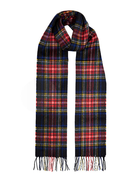 Heritage Tartan Check Cashmere Scarf with Tassels and Gift Box