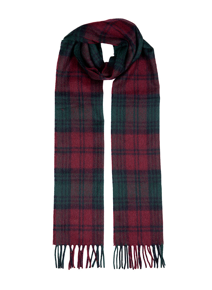 Heritage Tartan Check Cashmere Scarf with Tassels and Gift Box | Dents